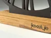 Stehende Uhr Holz Eiche 30 cm – Moderne Tischuhr, Standuhr Produktbild-Vorschau 7
