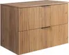 A wooden cabinet with two drawers against a white background. Produktbild-Vorschau