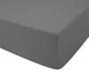 A close-up, angled view of a gray fitted sheet. Náhled obrázku produktu