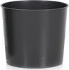 A plain, studio shot of a black planter. Produktbild-Vorschau