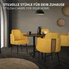 ML-Design jídelní židle hořčicový látkový potah Kuchyňská Náhled obrázku produktu 5
