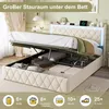 INONEFT Polsterbett 140x200cm mit USB, Hydraulisches Produktbild-Vorschau 4