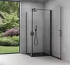 doporro Eck-Duschkabine 90x90x195cm Eckdusche in schwarz Produktbild-Vorschau 2