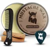 Wazende Viking-snorwax met klein kammetje, snorwax met Productafbeelding-voorbeeld 3