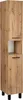 A tall, narrow cabinet with a wood-grain finish and black handles. Podgląd zdjęcia produktu