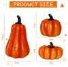 Herbstdeko Kš¹rbis Deko Figuren mit LED Lichter 3 Stš¹ck Produktbild-Vorschau 7