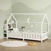 ML-Design Kinderbett 90x200cm mit Rausfallschutz, Regal, Produktbild-Vorschau 1