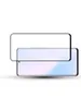 A screen protector is shown placed over a smartphone. Produktbild-Vorschau