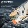 A phone screen protector is shown being impacted by debris, illustrating its durability. Produktbild-Vorschau