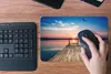 MuchoWow® Mauspad Mousepad Steg - Wasser - Sonnenuntergang Produktbild-Vorschau 4