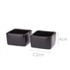 Two black ceramic bowls are shown on a white background with dimensions indicated. Anteprima dell’immagine prodotto