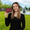 Portmonetka damska RFID, skórzana, na 12 kart, różowa Podgląd zdjęcia produktu 2