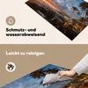 KitchenYeah© Herdabdeckplatte Sonnenuntergang - Palme - Produktbild-Vorschau 2