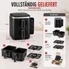 Friggitrice ad aria Alpina a 2 vani  - Airfryer 11 L - 2 Anteprima dell’immagine prodotto 8