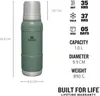 Stanley Artisan Thermal Bottle 1 L Hammertone Green Produktbild-Vorschau 7