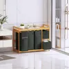 A laundry organizer with multiple compartments and storage bins in a modern bathroom setting. Voir les images du produit