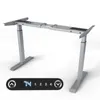 A silver height-adjustable desk frame with a black control panel is shown against a white background. Anteprima dell’immagine prodotto