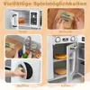 Cucina per bambini COSTWAY, cucina ad angolo con 12 Anteprima dell’immagine prodotto 5