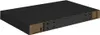 A black floating shelf with mounting hardware visible on the underside, shown from a diagonal angle against a white background. Podgląd zdjęcia produktu