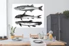 MuchoWow® Poster Eine schwarz-weiße Illustration von drei Produktbild-Vorschau 3