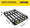 Vevor® Galerie de toit universelle pour voiture - Noir - Voir les images du produit 2