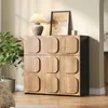 Commode vintage avec structure en bois & côtés noirs - le Voir les images du produit 1