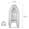 EBERTH Bateau pneumatique 4 personnes + 1 enfant, 3,20m x Voir les images du produit 6