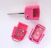 Auto Schlüssel Funk Fernbedienung 1x Gehäuse 3 Tasten Pink Produktbild-Vorschau 2