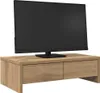 A television set is placed on a wooden TV stand with two drawers. Náhľad obrázku produktu