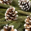 Dekoracje świąteczne - szyszki - 5 x 4,5 cm - 10 sztuk w Podgląd zdjęcia produktu 1