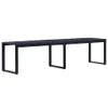 vidaXL Ławka ogrodowa 180 cm PS czarna - Ławki ogrodowe Podgląd zdjęcia produktu 2