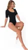 Eleganter Damenbody mit tiefem Ausschnitt, glatt, kurze Produktbild-Vorschau 5