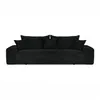 Cord Schlafsofa 3-Sitzer 265 x 105 cm Schwarz mit Produktbild-Vorschau 2