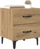vidaXL Comodino rovere artigianale 40 x 35 x 47,5 cm Anteprima dell’immagine prodotto 3