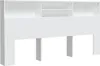 A white headboard with shelves, shown against a white background. Náhľad obrázku produktu