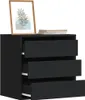 vidaXL Komoda z szufladami czarna 60x41x58 cm materiał Podgląd zdjęcia produktu 2