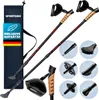 SPORTANA® Wanderstöcke Teleskop mit Aufsätze Gummipuffer Produktbild-Vorschau 1