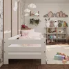 Łóżko dziecięce Oli z barierką i stelażem | 160x80 cm | Podgląd zdjęcia produktu 9