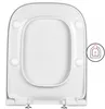 WC Sitz - Toilettensitz - für Geberit Smyle Square - Weiß - Produktbild-Vorschau 10