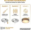 Plafonnier moderne 40W rond 38 cm 2 flammes E27 lampe en Voir les images du produit 3