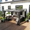 Pavillon Gartenpavillon 3x3,6m Karoom anthrazit aus Produktbild-Vorschau 6