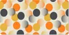MuchoWow® Mauspad Mousepad Tupfen - Design - Retro - Orange Produktbild-Vorschau 1