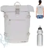 Rucksack Damen Mädchen Roll Top Kurierrucksack Produktbild-Vorschau 1