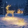 Outsunny LED Rentier mit Schlitten, 175 Warmweiße LEDs für Produktbild-Vorschau 3