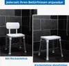 Weinberger Badstuhl Duschhocker mit Rückenlehne, Produktbild-Vorschau 4