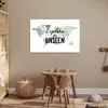 MuchoWow® Poster Weltkarte - Weiß - Zitat 90x60 cm - Produktbild-Vorschau 6