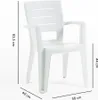 lot de 6 chaises en polypropylène monobloc, empilables avec Voir les images du produit 5