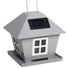 LED Solar Vogelfutterhaus mit Licht zum Aufhängen Garten Produktbild-Vorschau 3