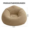 Sitzsack Tropfenform Bezug – Bean Bag Chair für Erwachsene Produktbild-Vorschau 7