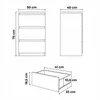 Kommode AVEN 50cm, Schrank 3 Schubladen, Sonoma-Eiche, Produktbild-Vorschau 5